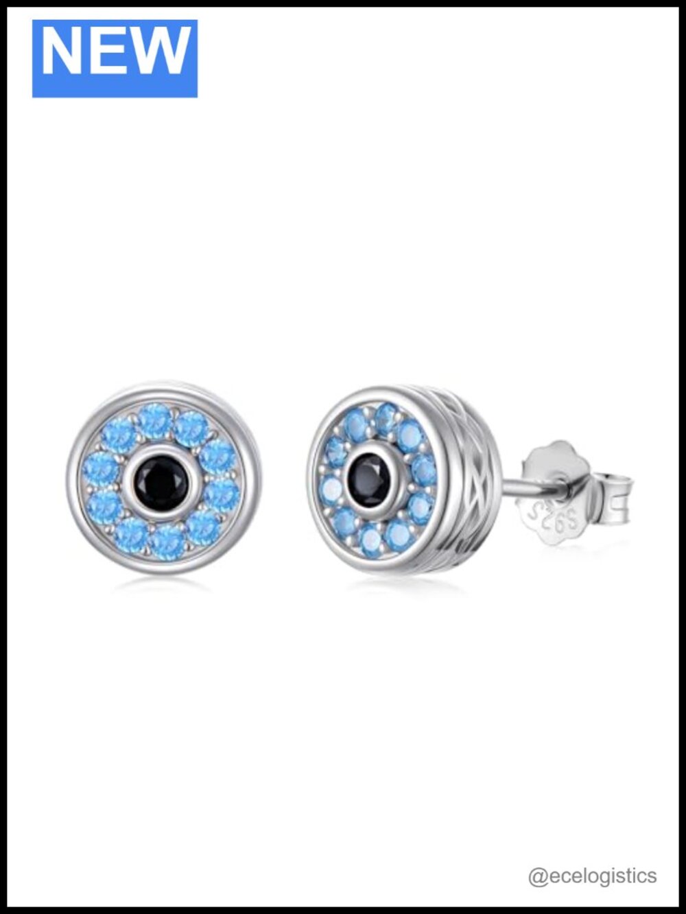 925 Sterling Silver Stud Earrings Hypoallergenic Celtic Unisex Gift